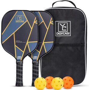 Graphite Pickleball Paddles Set of 2, 2024 USAPA Approved, Carbon Fiber Surface